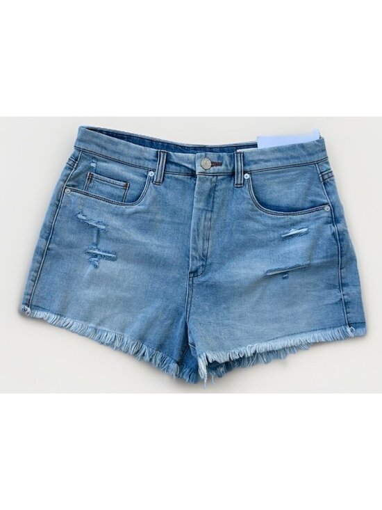 Blank NYC Pants - Blank NYC Wedge Shorts Womens Distressed Cut Off Denim Size 31 Light Blue NWOT